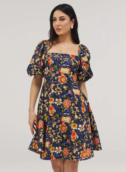 Square Neck Skater Dress